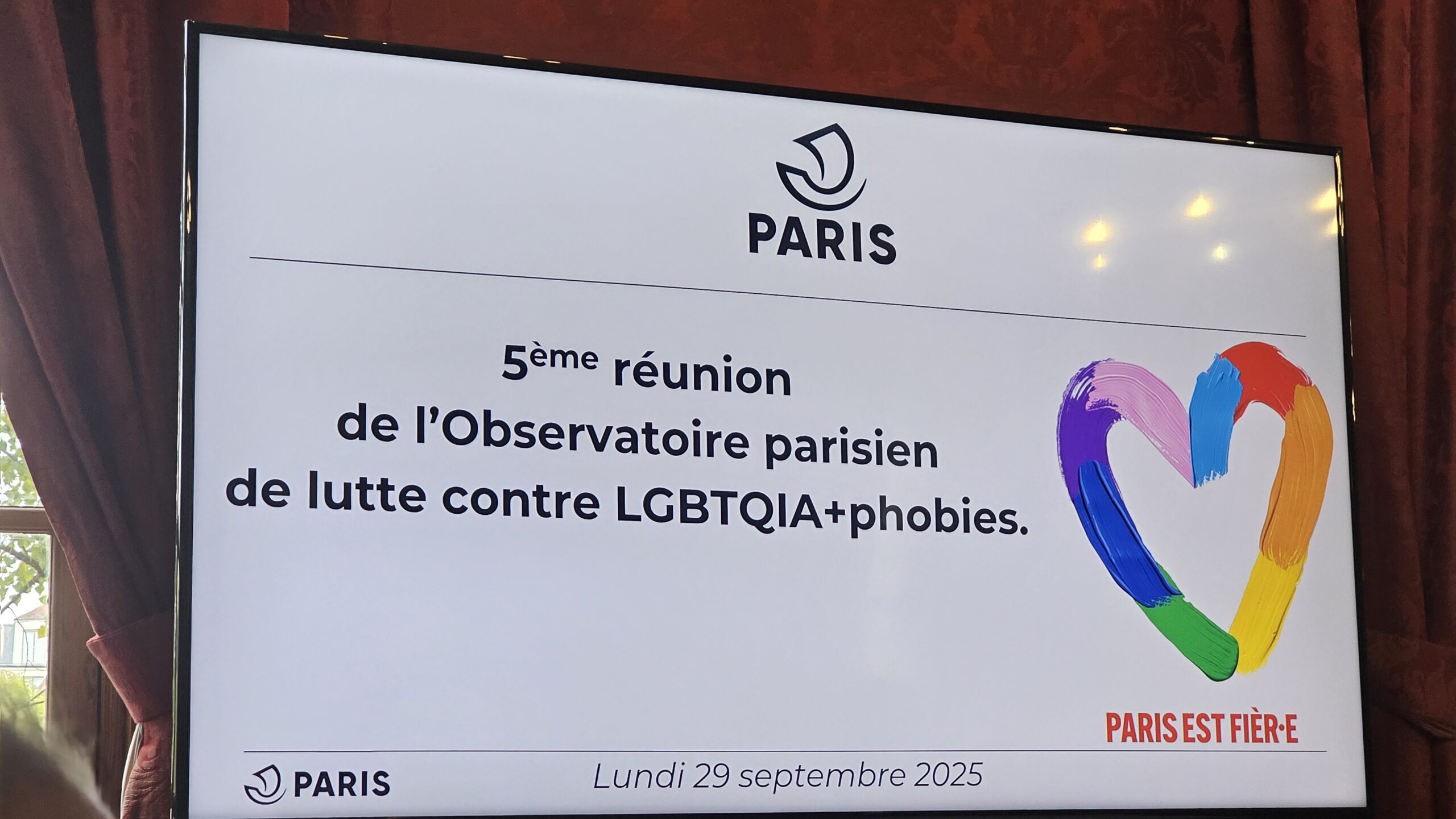 5° réunion de l’observatoire parisien de lutte contre les LGBTQIA+phobies